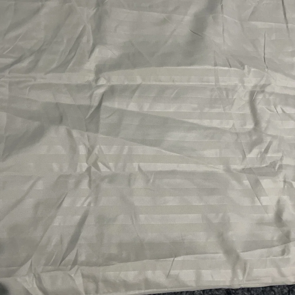 Set of‎ Two Tan Stripe Mellanni King Pillowcases 20x40